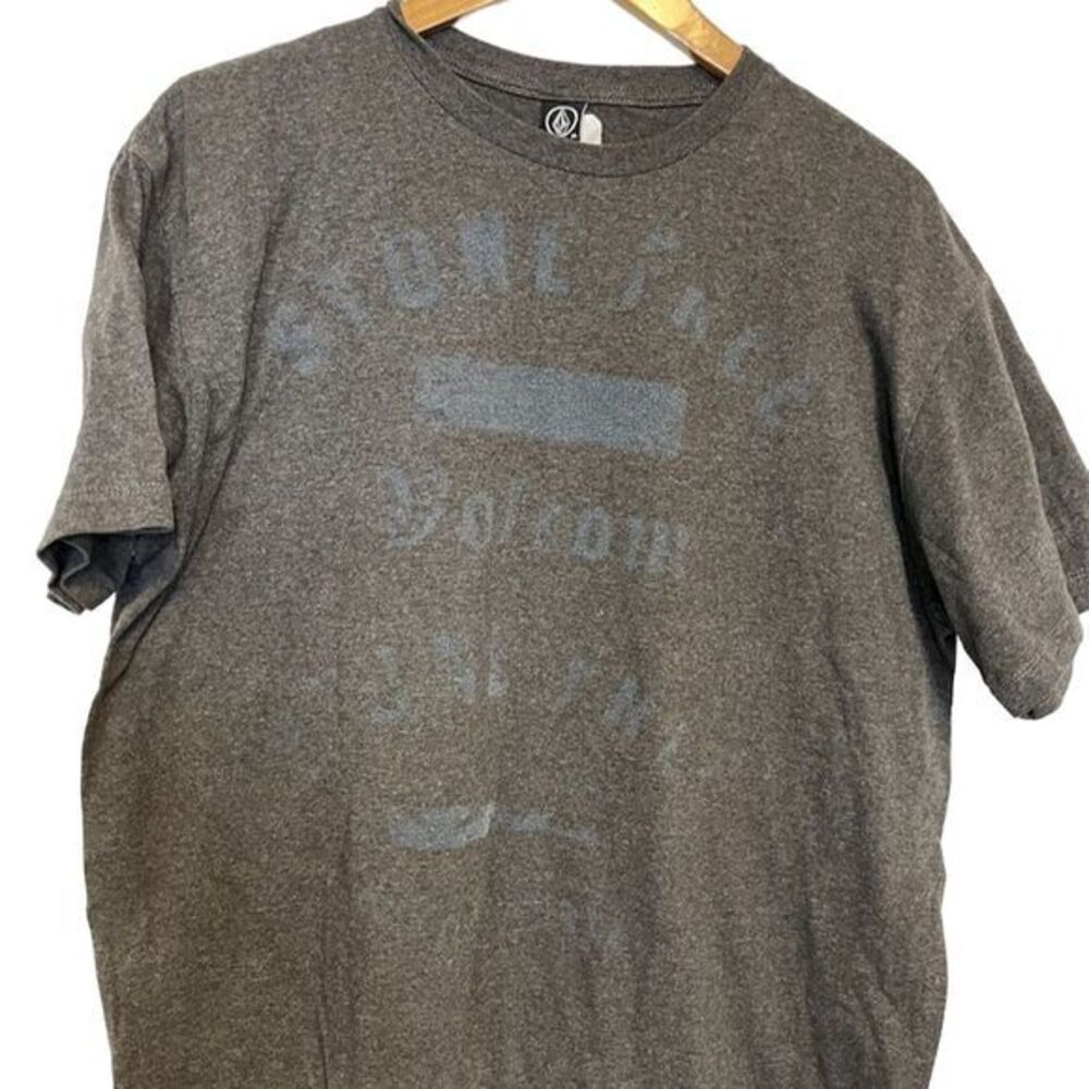 Volcom  Men's XL Graphic Tee Gray Street Art Skater Surfer Print T-Shirt